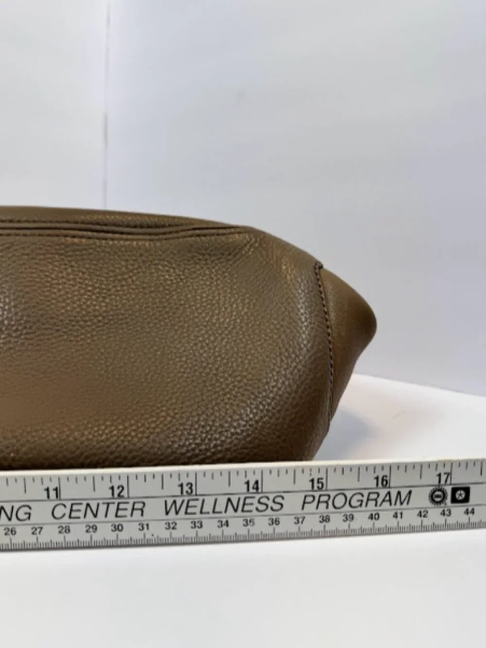 J. Crew Taupe Leather Slouchy Hobo Purse - Gold tone Hardware